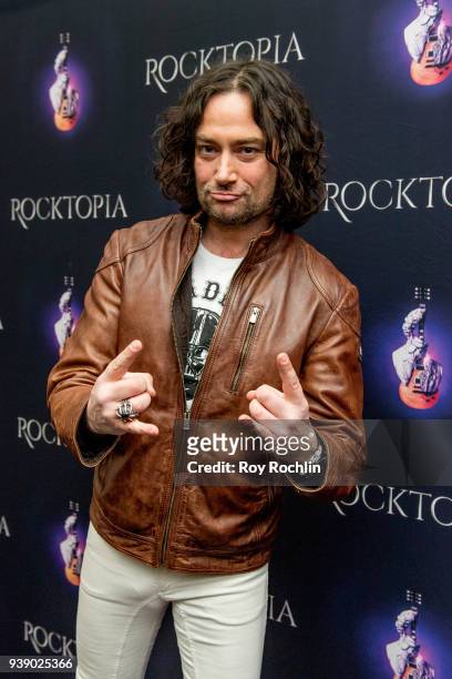 Constantine Maroulis attends the Broadway Opening Night Performance of "Rocktopia" at Broadway Theatre on March 27, 2018 in New York City.