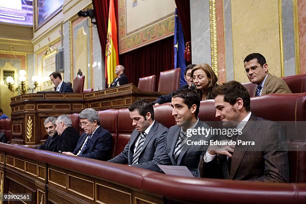 Guests attend a reading of the Spanish Constitution to celebrate it's 31st anniversary on December 4, 2009 in Madrid, Spain.