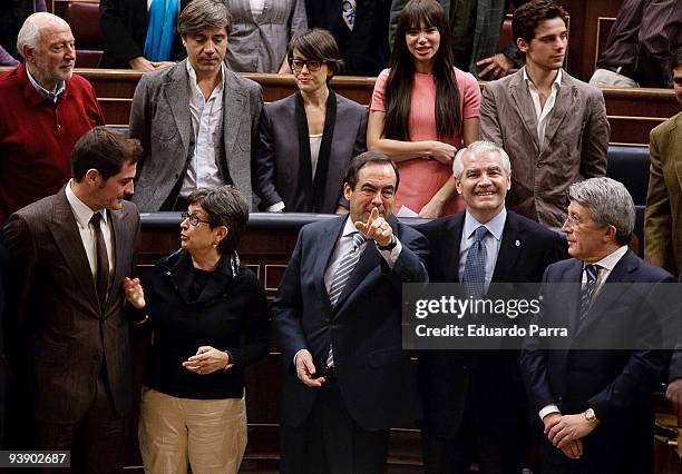 Guests attend a reading of the Spanish Constitution to celebrate it's 31st anniversary on December 4, 2009 in Madrid, Spain.