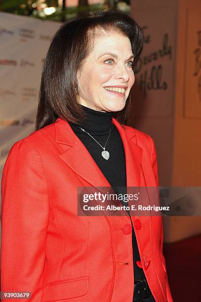 Former CEO of Paramount Pictures Sherry Lansing arrives at the Hollywood Reporter's Annual Women in Entertainment Breakfast held at the Beverly Hills...