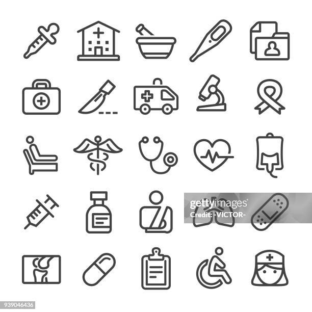 ilustraciones, imágenes clip art, dibujos animados e iconos de stock de iconos de medicina - serie inteligente - herbal medicine