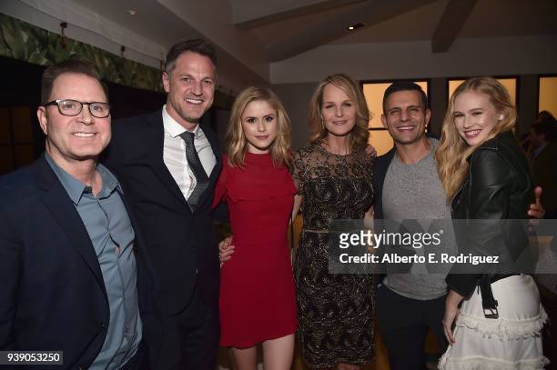Attend the after party for the Premiere Of Mirror And LD Entertainment's "The Miracle Season" at The London West Hollywood on March 27, 2018 in West...