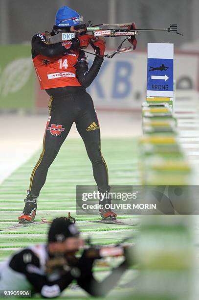 Germany's Michael Greis competes to take the 9th place at the men's 20km individual on December 3, 2009 in Ostersund. AFP PHOTO / OLIVIER MORIN
