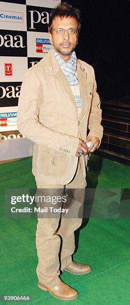 Actor Javed Jaffery at the premiere of the film �Paa� in Mumbai on Thursday, December 3, 2009.