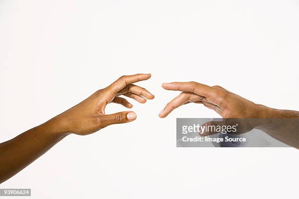 hands reaching out - hand stockfoto's en -beelden