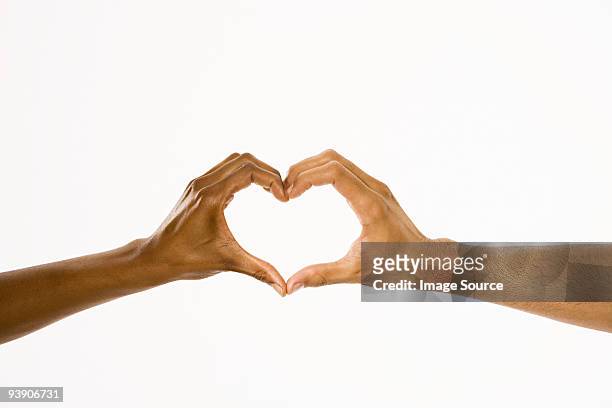 hands in heart shape - heart hands stock pictures, royalty-free photos & images