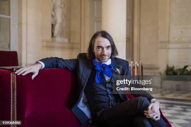 Cedric Villani, mathematician and a lawmaker in French President Emmanuel Macrons Republic En Marche party, poses for a photograph at the National...