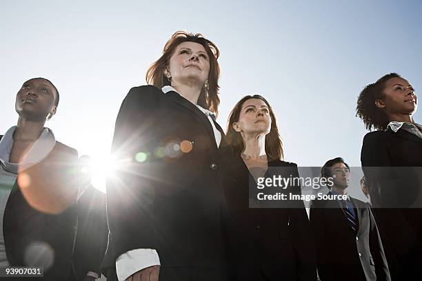 businesspeople looking up - low angle view stock pictures, royalty-free photos & images