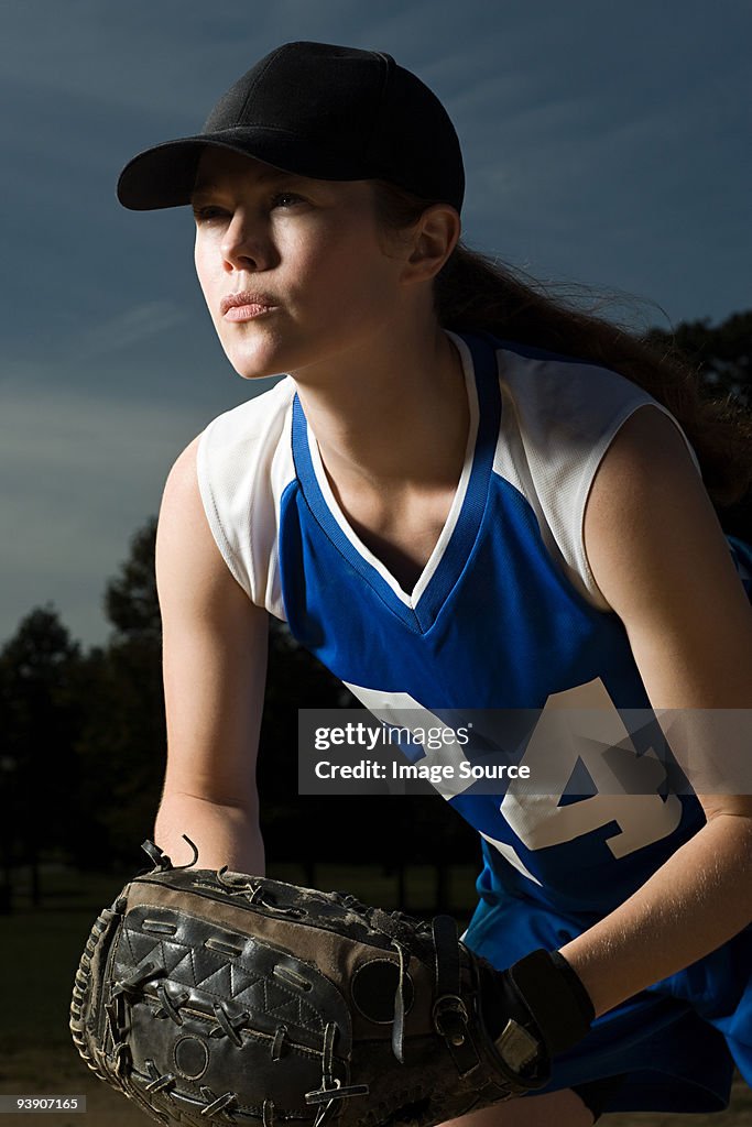 Female baseball player