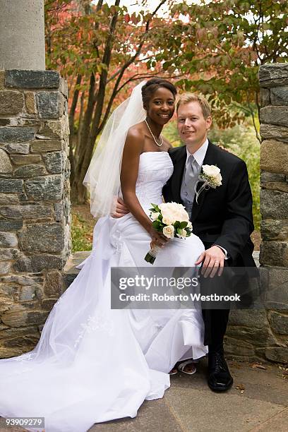 bride sitting on groom's lap - reston stock pictures, royalty-free photos & images