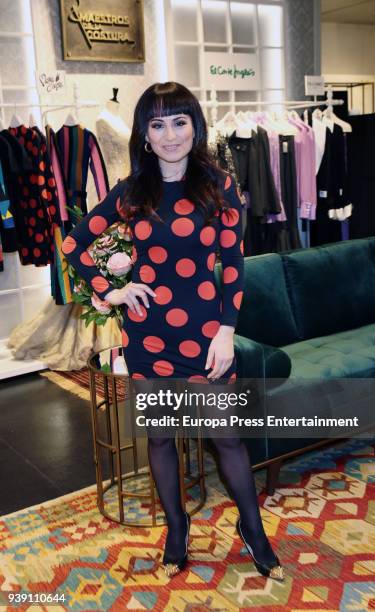 Maria Escote attends the opening of 'Maestros de la Costura' Pop-Up store at El Corte Ingles de Castellana on March 27, 2018 in Madrid, Spain.