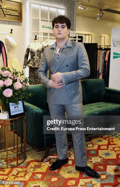 Palomo Spain attends the opening of 'Maestros de la Costura' Pop-Up store at El Corte Ingles de Castellana on March 27, 2018 in Madrid, Spain.