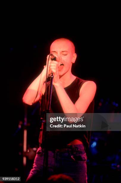 Sinead O'Connor performs onstage at the Metro in Chicago, Illinois, April 11, 1988.