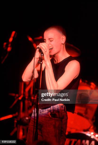 Sinead O'Connor performs onstage at the Metro in Chicago, Illinois, April 11, 1988.