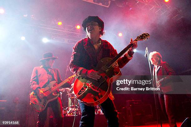 Sylvain Sylvain of New York Dolls performs on stage at The Forum on December 4, 2009 in London, England.