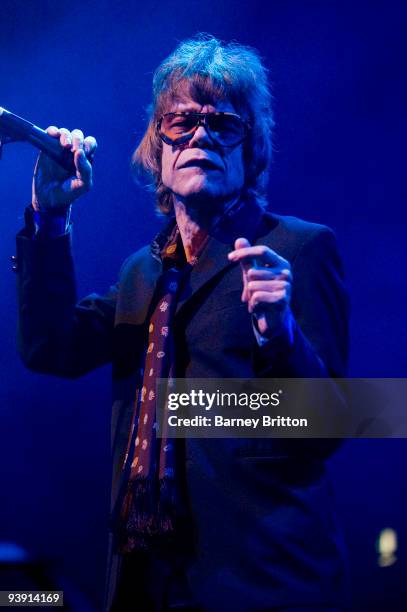 David Johansen of New York Dolls performs on stage at The Forum on December 4, 2009 in London, England.