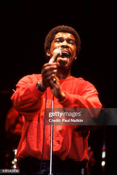 Singer Billy Ocean performing at the Park West in Chicago, Illinois, February 13, 1985.