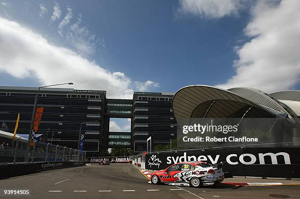 Will Davison drives the Holden Racing Team Holden during qualifying for race 25 of the Sydney 500 Grand Finale, which is round 14 of the V8 Supercar...