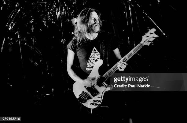 Ian 'Lemmy' Kilmister of Motorhead performs onstage at the Metro in Chicago, Illinois, August 5, 1983.