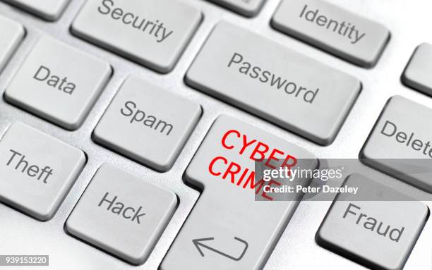 cyber crime on the internet - fraud prevention stock pictures, royalty-free photos & images