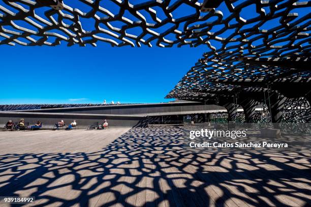 mucem contemporary architecture in marseille - mucem marseille photos et images de collection