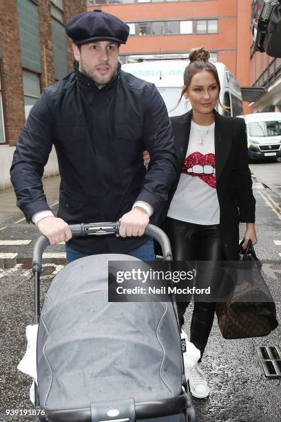 Paul Knightley and Sam Faiers arriving at BUILD Series LDN at AOL on March 28, 2018 in London, England.