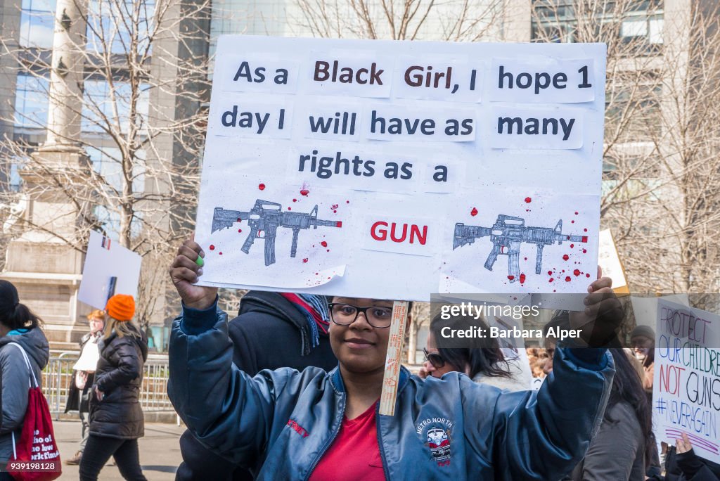 Demonstrator At March For Our Lives Rally