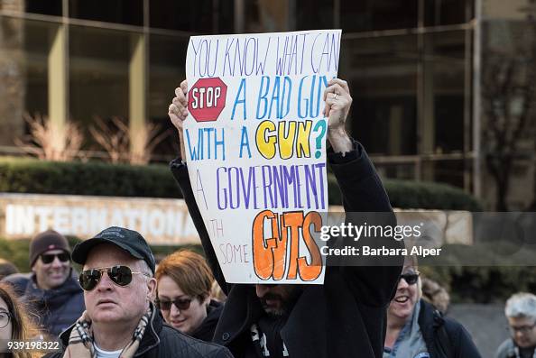 Demonstrator At March For Our Lives Rally Demonstrator At March For Our Lives Rally