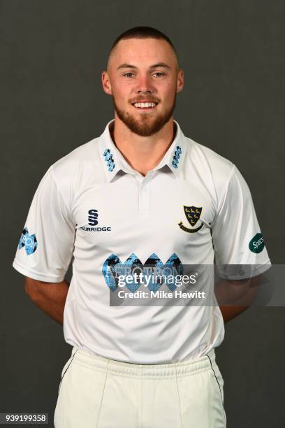 Phil Salt of Sussex poses for a portrait during a Sussex CCC photocall at The 1st Central County Ground on March 28, 2018 in Hove, England.