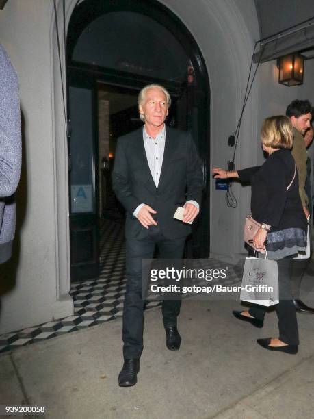 Bill Maher is seen on March 27, 2018 in Los Angeles, California.