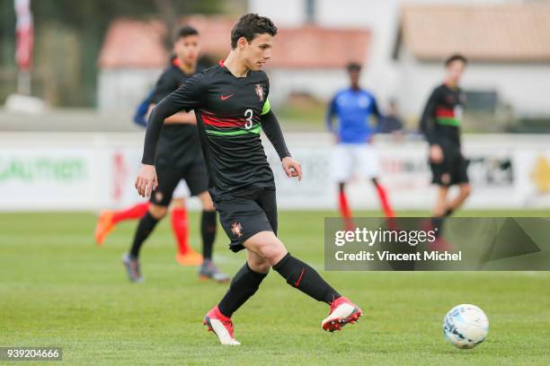 Eduardo Quaresma of Portugal during the Mondial Montaigu match between France U16 and Portugal U16 on March 27, 2018 in Montaigu, France.