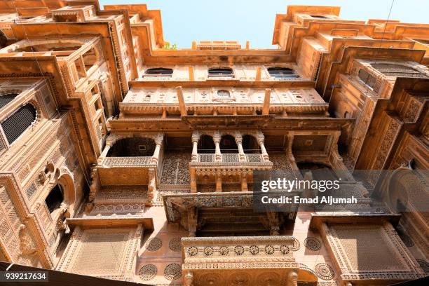 patwa ki haveli, jaisalmer, rajasthan, india - jaisalmer stock pictures, royalty-free photos & images