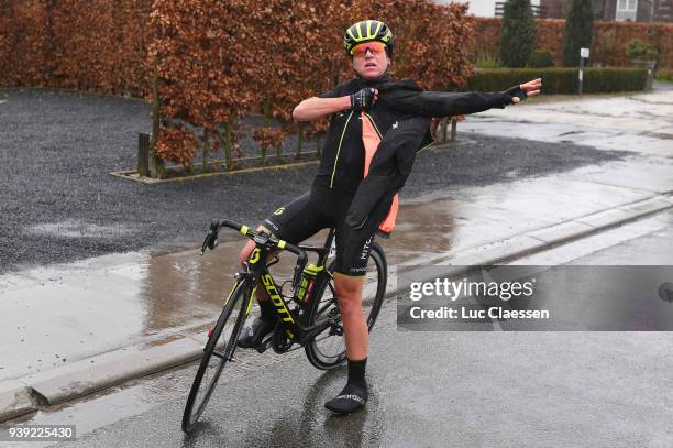 Annemiek Van Vleuten of The Netherlands and Team Mitchelton-Scott / during the 7th Dwars door Vlaanderen 2018 a 117,7km women's race from Tielt to...