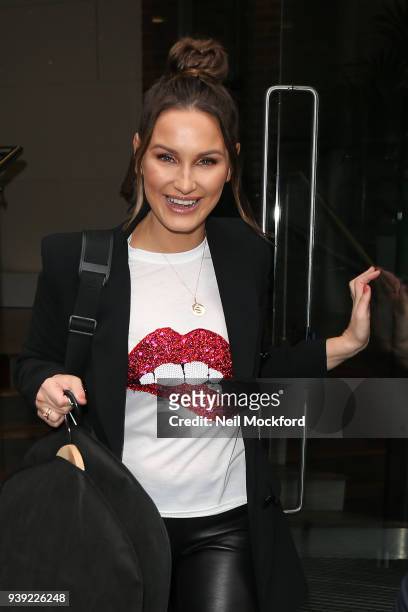 Sam Faiers at BUILD Series LDN at AOL on March 28, 2018 in London, England.