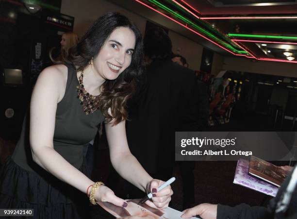 Actress Vida Ghaffari arrives for the Premiere Of "Mayday" held at Regency Valley Plaza 6 on March 27, 2018 in North Hollywood, California.