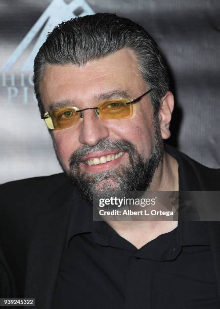 Director Massimiliano Cerchi arrives for the Premiere Of "Mayday" held at Regency Valley Plaza 6 on March 27, 2018 in North Hollywood, California.