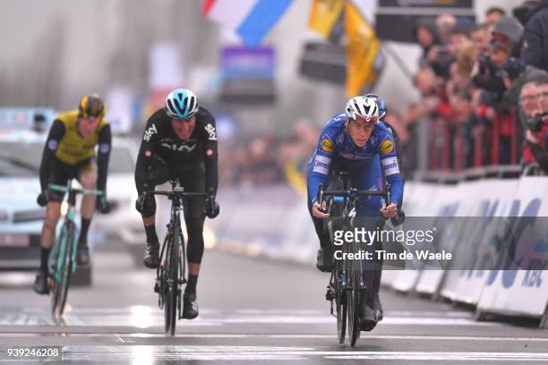 Niki Terpstra of The Netherlands and Team Quick-Step Floors / during the 73rd Dwars door Vlaanderen 2018 a 180,1km race from Roeselare to Waregem on...