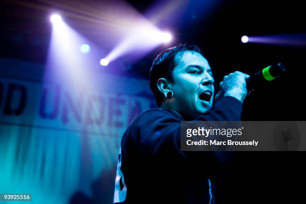 Dog of Hollywood Undead perform on stage at Shepherds Bush Empire on December 4, 2009 in London, England.