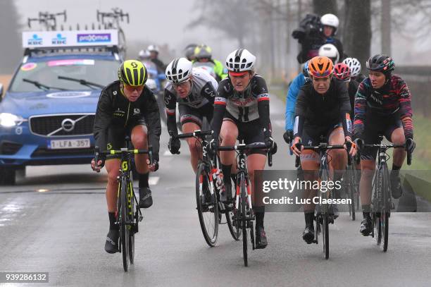 Annemiek Van Vleuten of The Netherlands and Team Mitchelton-Scott / Ellen van Dijk of The Netherlands and Team Sunweb / Floortje Mackaij of The...