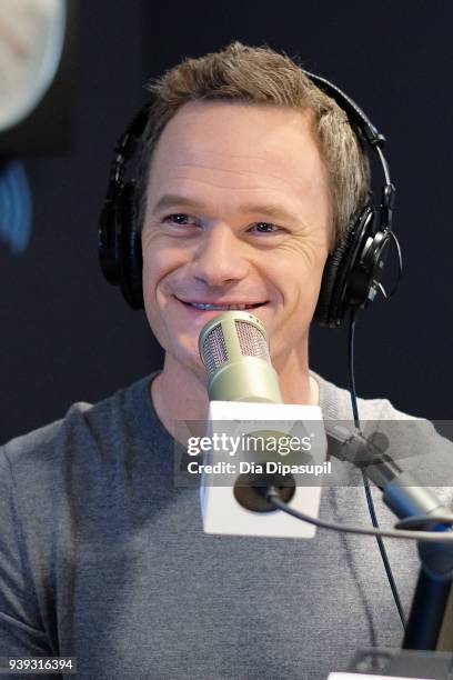 Neil Patrick Harris visits SiriusXM Studios on March 28, 2018 in New York City.