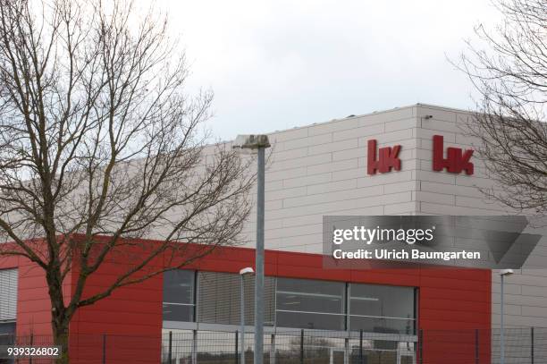 Exterior view of the headquarters of the weapons manufacturer Heckler & Koch in Oberndorf.