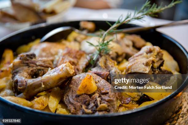 close-up shot of a local dish at a restuarant in makarska, croatia summertime - croatia food stock pictures, royalty-free photos & images