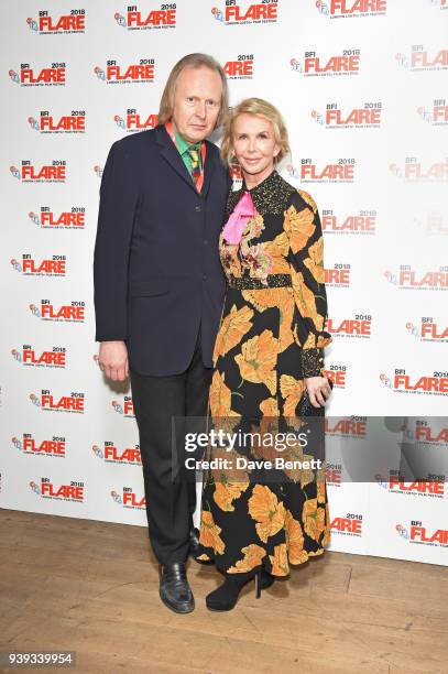 Ryan Robinson and Trudie Styler attend a screening of "Freak Show" as part of BFI Flare: LGBTQ+ Film Festival 2018 at the BFI Southbank on March 28,...