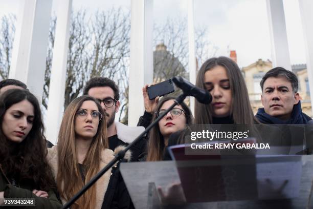 Upcoming General Secretary of the French Socialist Party Olivier Faure takes part in a gathering organised by French Union of Jewish Students and...