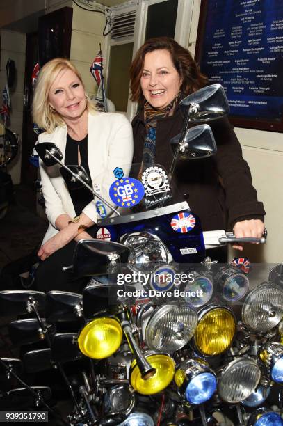 Felicity Dean and Greta Scacchi attend the Gala Night performance of "All Or Nothing: The Mod Musical" at The Ambassadors Theatre on March 28, 2018...