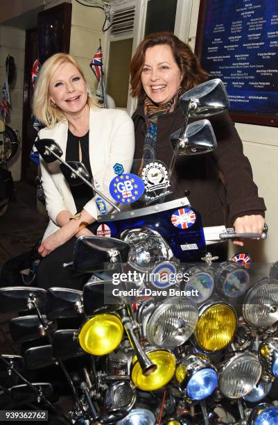 Felicity Dean and Greta Scacchi attend the Gala Night performance of "All Or Nothing: The Mod Musical" at The Ambassadors Theatre on March 28, 2018...