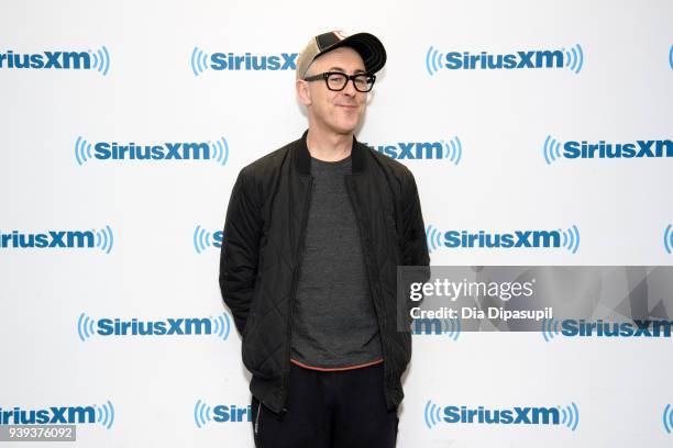 Alan Cumming visits SiriusXM Studios on March 28, 2018 in New York City.