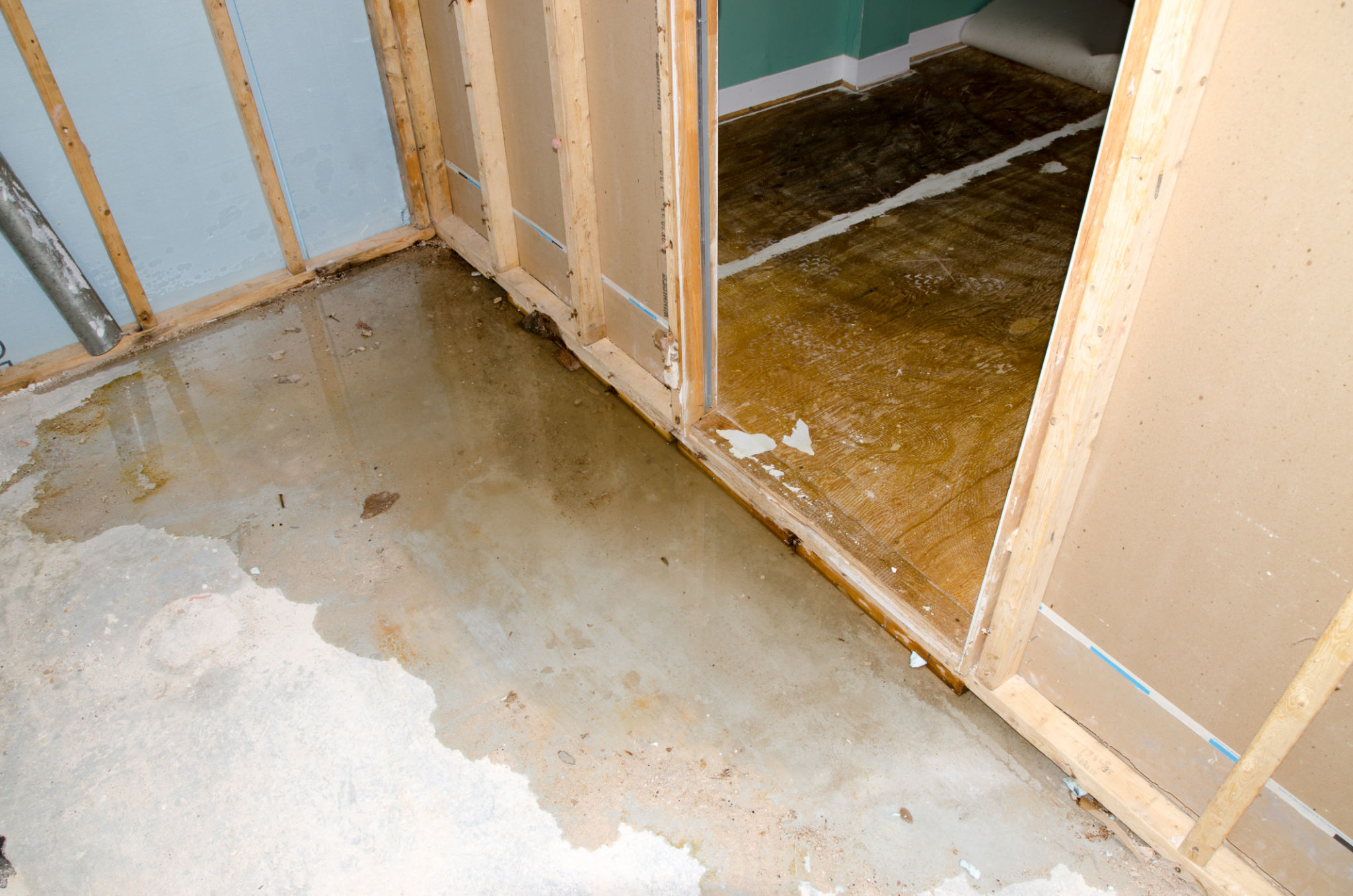 flooded house