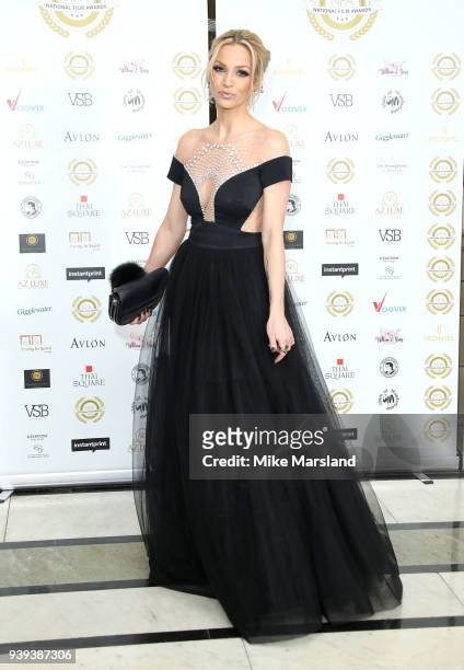 Sarah Harding attends the National Film Awards UK at Portchester House on March 28, 2018 in London, England.