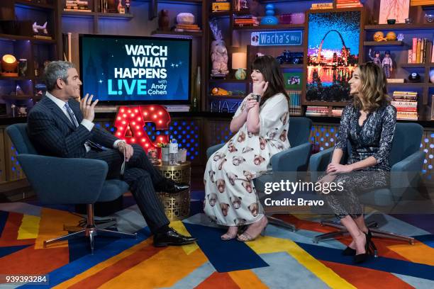 Pictured : Andy Cohen, Casey Wilson and Danielle Schneider --